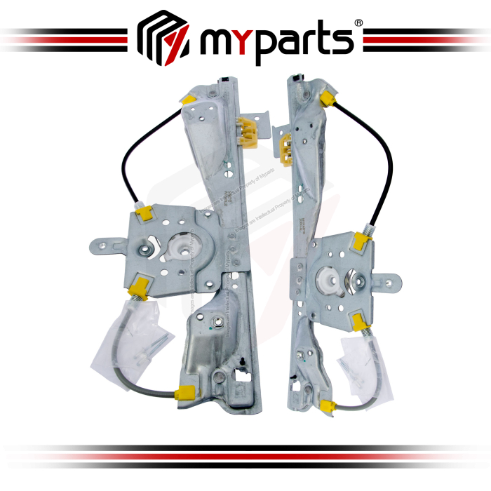 Myparts Peugeot 308 T7 Series 2007~2014 (No Motor) REAR Power Electric Window Gear Regulator | Pair LH Left Hand + RH Right Hand