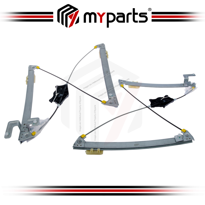 Myparts Volkswagen VW Golf MK7 MK7.5 2013~2020 FRONT (No Motor) Electric Window Gear Regulator | Pair LH Left Hand + RH Right Hand