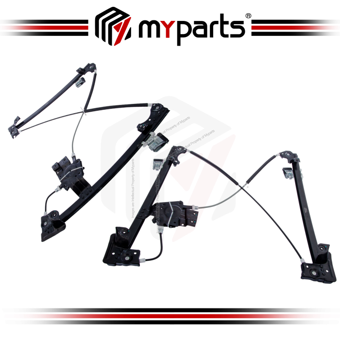 Myparts Land Rover Freelander L314 1998~2006 (No Motor) FRONT Power Window Gear Regulator | Pair LH Left (Passenger)  + RH Right (Driver Side)