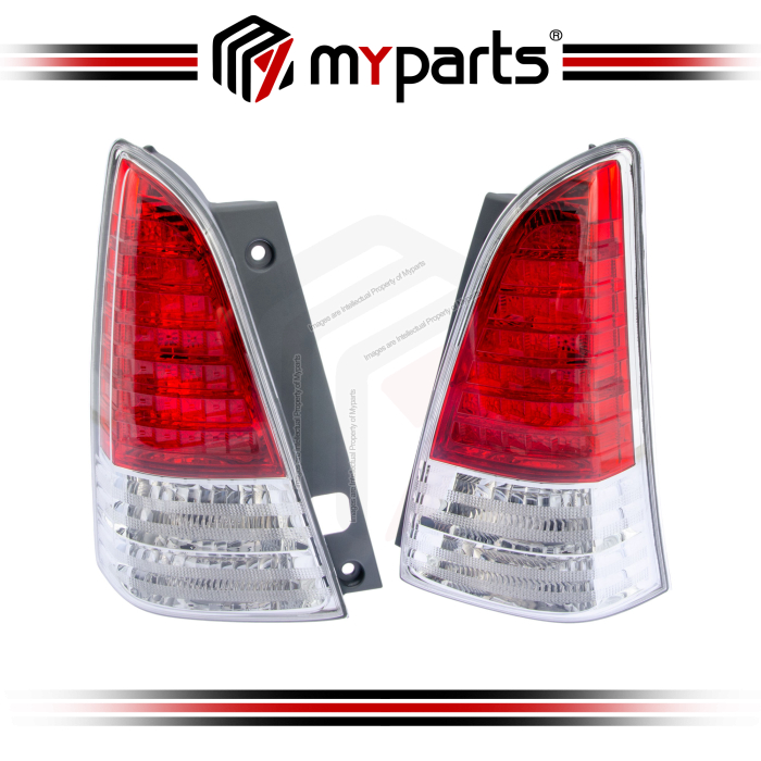 TYC Fits Toyota Innova 2008~2011 | Taillight Tail Light Tail Rear Lamp | Pair of LH Left Hand (Passenger Side) + RH Right Hand (Driver Side)