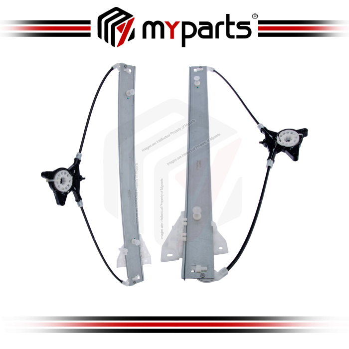 Myparts Fits Mazda CX7 CX-7 ER Series 2006~2012 (No Motor) FRONT Electric Power Window Regulator Gear | Pair LH Left (Passenger) + RH Right (Driver)