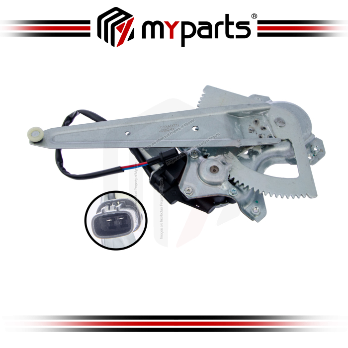 Myparts Fits Mitsubishi Triton L200 ML KA KB 2006~2015 (With Motor) Power Window Gear Regulator | LH Left Hand (Passenger Side)