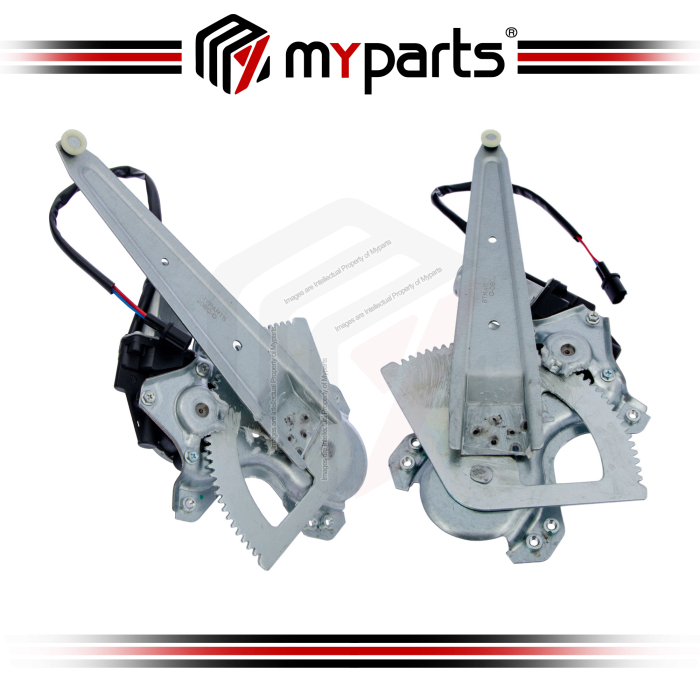 Myparts Fits Mitsubishi Triton L200 ML KA KB 2006~2015 (With Motor) Power Window Gear Regulator | Pair LH Left (Passenger) + RH Right (Driver)