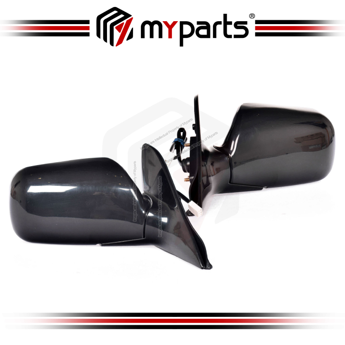 TYC Toyota Corolla SEG AE110 AE111 1995~2001 Electric Side Door Mirror (Black) Cermin Tepi | Pair of LH LHS Left Hand + RH RHS Right Hand