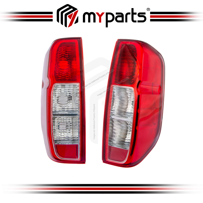 TYC Fits Nissan Navara D40 Pickup Ute 2006~2015 | Taillight Tail Light Rear Lamp | Pair of LH Left Hand (Passenger) + RH Right Hand (Driver)