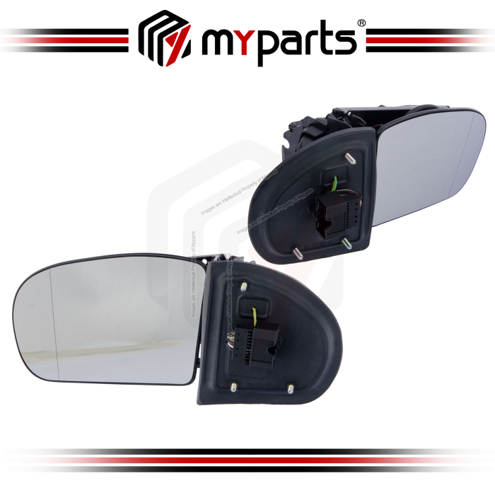 Side Door Mirror Body (Heated, Auto Flip, Lamp) (Set LH+RH)