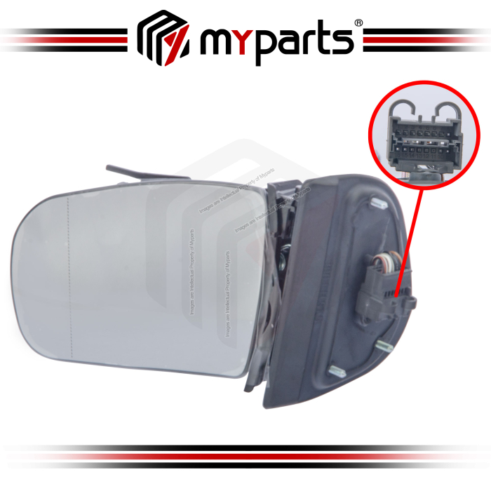 Myparts Mercedes Benz E Class W210 Facelift 1999~2002 Power Heated Side Door Mirror (No Memory) | LH Left Hand (Passenger)