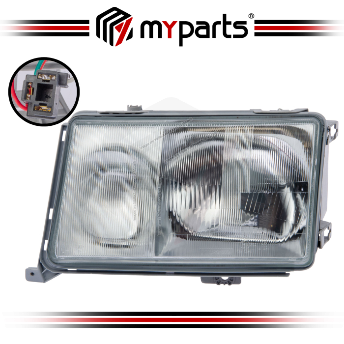 TYC Mercedes Benz E Class W124 1986~1993 Head Lamp Headlamp Head Light Front Lampu Depan | LH Left Hand (Passenger Side)