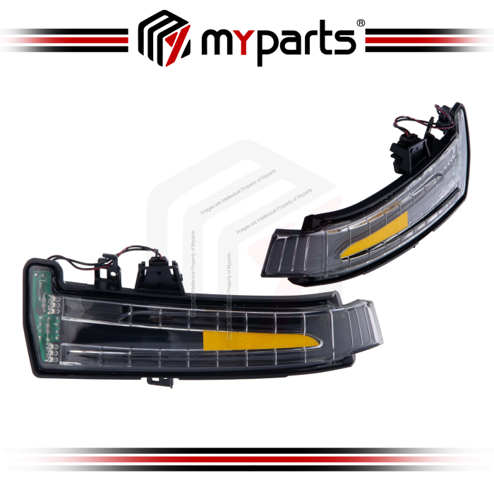 Myparts Mercedes Benz CLA-Class C117 W117 2013~2019 Side Door Mirror LED Signal Lamp Turn Indicator | Pair LH LHS Left Hand + RH RHS Right Hand
