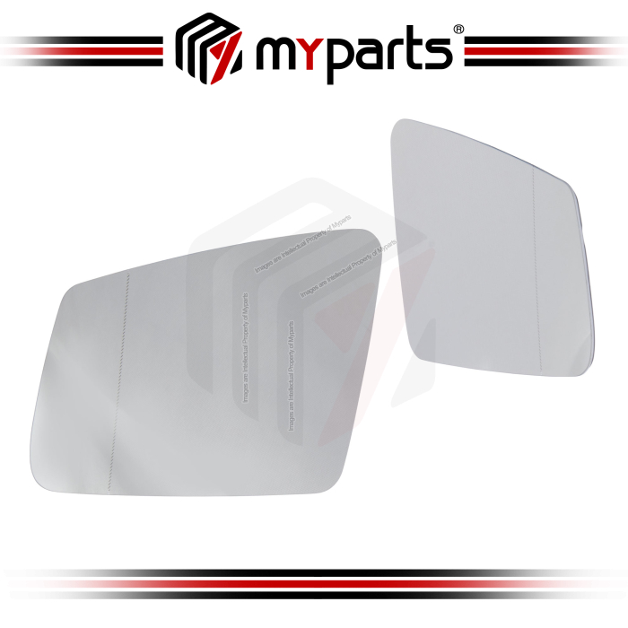 Myparts Mercedes Benz S-Class W221 Facelift 2009~2013 Heated Side Door Mirror Glass Aspherical | Pair LH Left Hand + RH Right Hand