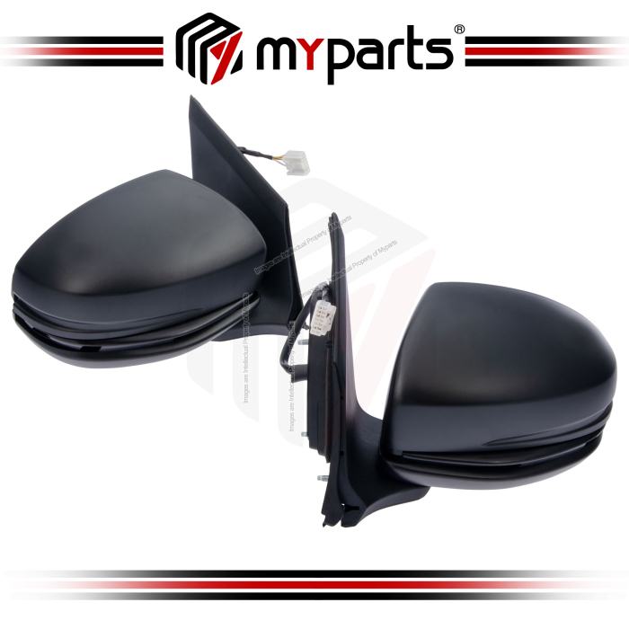 TYC Honda City T9A GM 2014~2020 Power Side Door Mirror (With Auto Flip, No Lamp) | Pair LH Left Hand (Passenger) + RH Right Hand (Driver)
