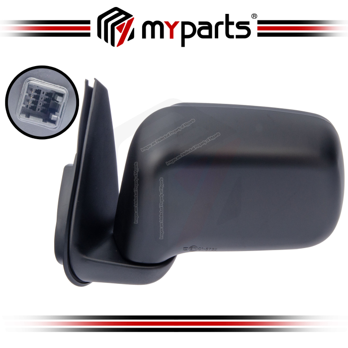 Side Door Mirror (Power, Black Cover)