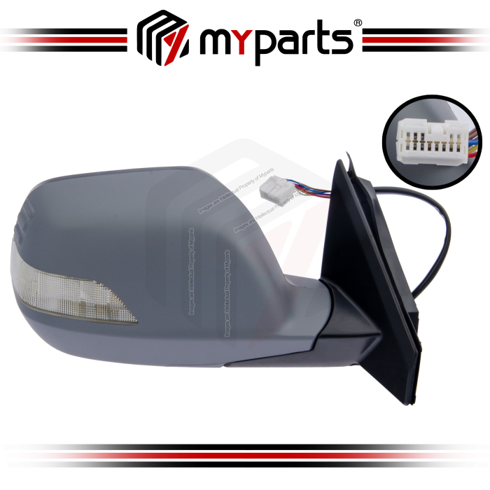 TYC Honda CRV CR-V SWA RE Series 2007~2012 Power Side Door Mirror (Auto Flip, With Lamp Type) | RH Right Hand (Driver Side)