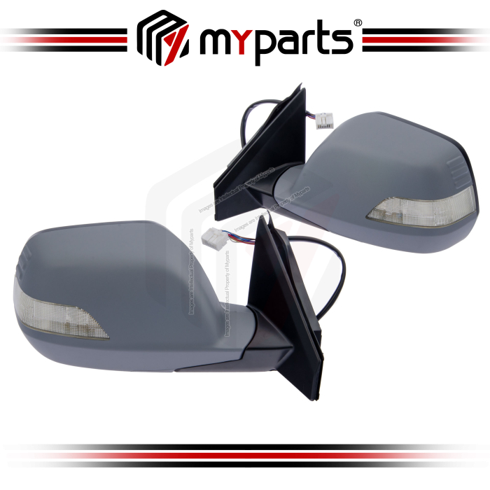 Side Door Mirror (Power, Auto Flip, Heated, With Lamp) (Set LH+RH)