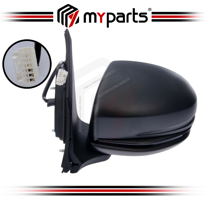 TYC Honda City T9A GM 2014~2020 Power Side Door Mirror (No Auto Flip, No Lamp) | LH Left Hand (Passenger Side)