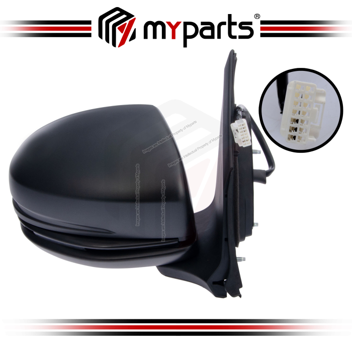 TYC Honda City T9A GM 2014~2020 Power Side Door Mirror (No Auto Flip, No Lamp) | RH Right Hand (Driver Side)