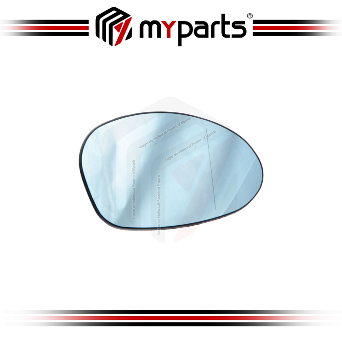 Side Door Mirror Glass (Blue, Heated, Aspherical)