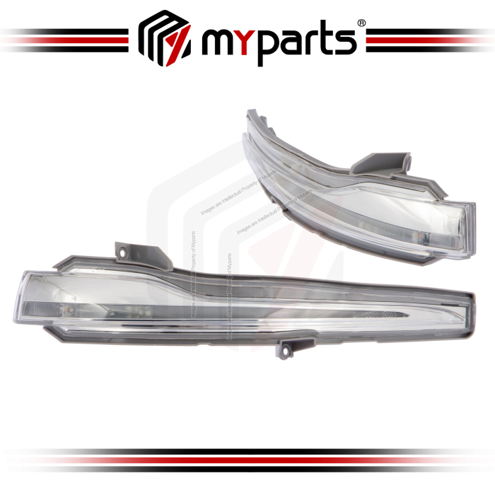 Myparts Mercedes Benz E-Class W213 Series 2016~2023 Side Door Mirror LED Signal Lamp Turn | Pair LH LHS Left Hand + RH RHS Right Hand