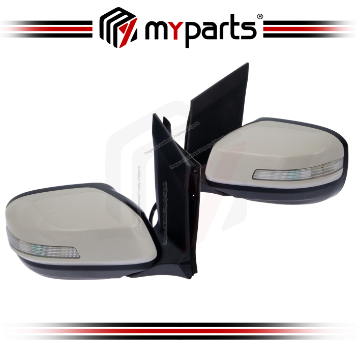 Side Door Mirror (Power, With Lamp, With Auto Flip) (Set LH+RH)