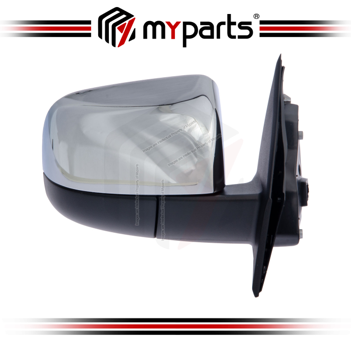 Myparts Mazda BT50 BT-50 UN 2011~2021 Chrome Electric Power Side Door Mirror (3 Pins) | RH Right Hand (Driver Side)