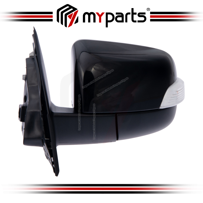Myparts Mazda BT50 BT-50 UN 2011~2021 Black Electric Power Side Door Mirror (7 Pins Auto Flip) | LH Left Hand (Passenger Side)