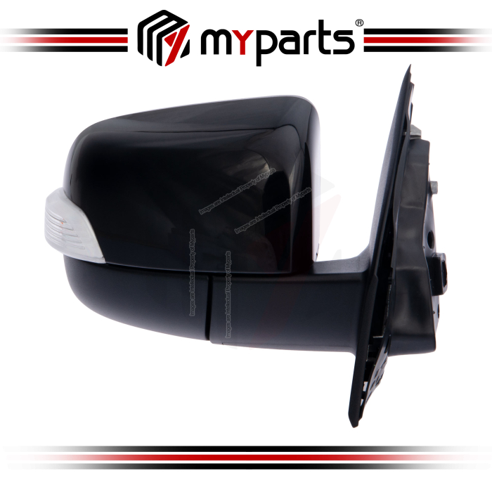 Myparts Mazda BT50 BT-50 UN 2011~2021 Black Electric Power Side Door Mirror (7 Pins Auto Flip) | RH Right Hand (Driver Side)