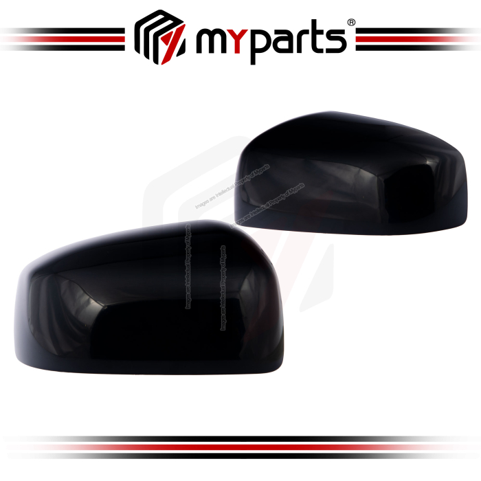 TYC Mitsubishi Attrage A10 A13A 2013~2018 Side Door Mirror Cover (No Signal Lamp Type) | Pair LH Left (Passenger) + RH Right (Driver)