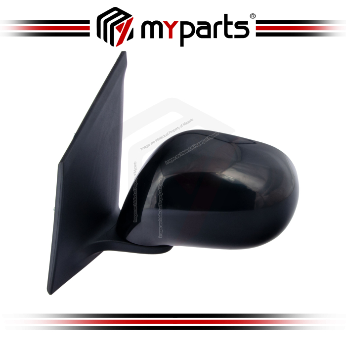 TYC Nissan Grand Livina L10 2007~2013 Manual Front Side Door Mirror (Black) Rear View Mirror | LH Left Hand (Passenger Side)