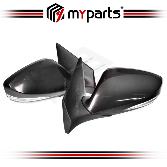 TYC Hyundai Elantra 2011~2014 Electric Power Side Door Mirror With Lamp (Non Auto Flip) | Set LH Left Hand + RH Right Hand Side