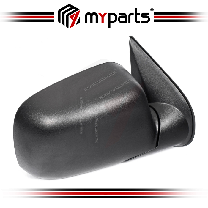 TYC Isuzu DMAX D-Max RA RC 2003~2012 Electric Power Side Door Mirror (Black Without Signal Type) | RH Right Hand (Driver Side)