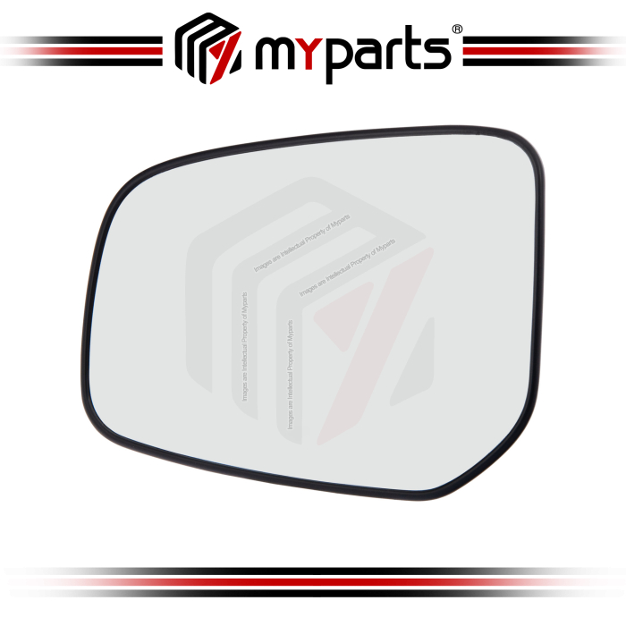 TYC Mitsubishi Mirage A00 A03A 2012~2015 Side Door Mirror Glass Lens (Convex) | LH Left Hand (Passenger Side)