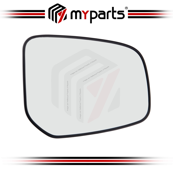 TYC Mitsubishi Mirage A00 A03A 2012~2015 Side Door Mirror Glass Lens (Convex) | RH Right Hand (Driver Side)