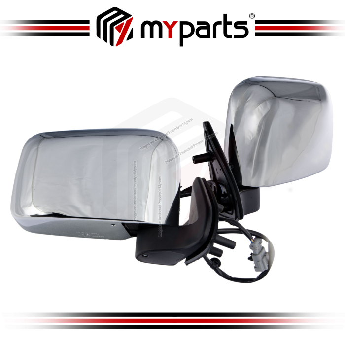 Side Door Mirror (Electric, Chrome) (Set LH+RH)