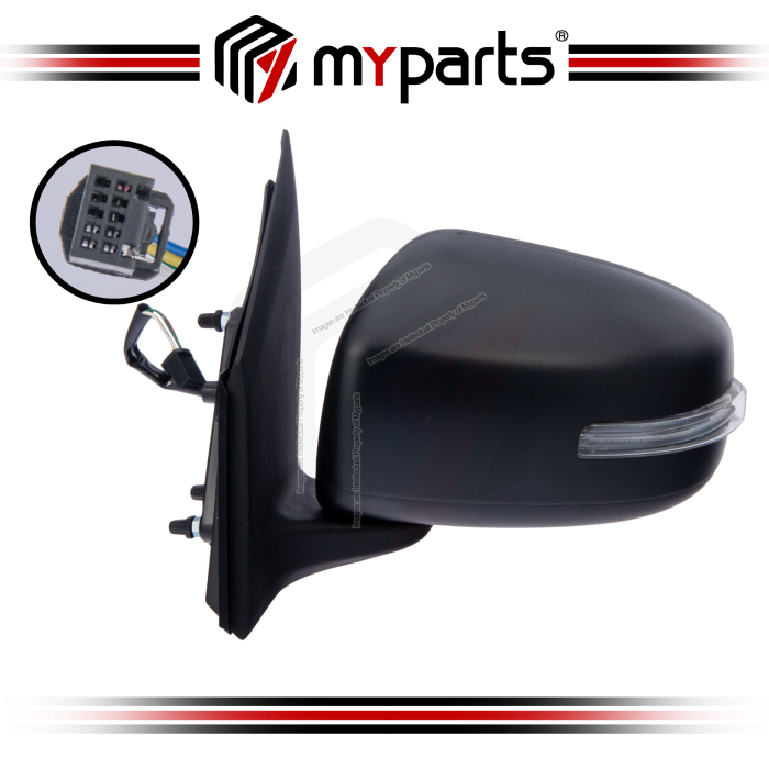 TYC Mitsubishi Attrage A10 A13A 2013~~2018 Electric Power Side Door Mirror With Signal Lamp | LH Left Hand (Passenger Side)