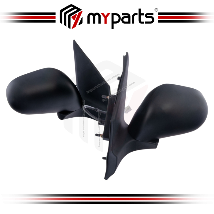 TYC Nissan Grand Livina L10 2007~2013 Electric Power Front Side Door Mirror (Black) Rear View Mirror | Pair LH Left Hand + RH Right Hand