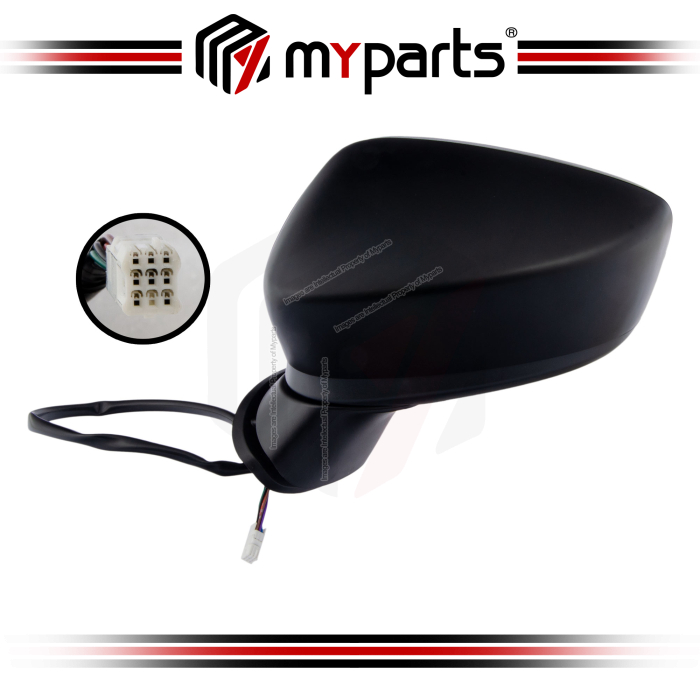 TYC Mazda 3 BM 2013~2016 Electric Power Side Door Mirror (Signal, Auto Flip, No Blind Spot) | LH Left Hand (Passenger)