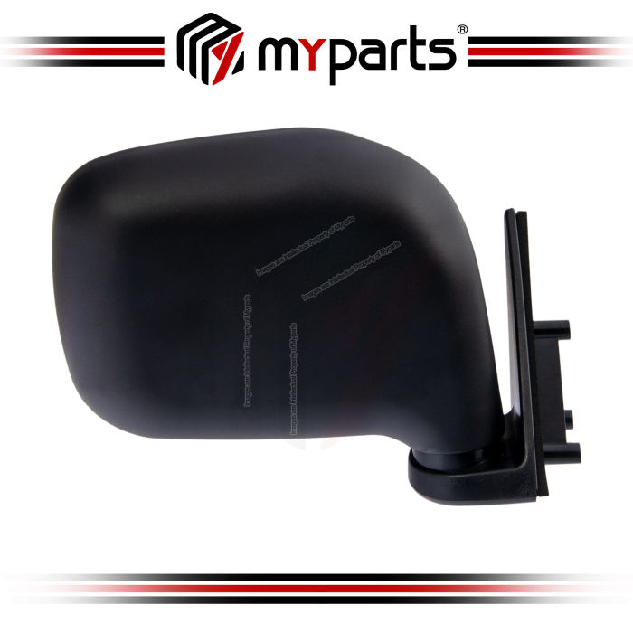 TYC Fits Toyota Unser KF80 1996~2003 Manual Black Side Door Mirror Rear View | RH Right Hand (Driver Side)