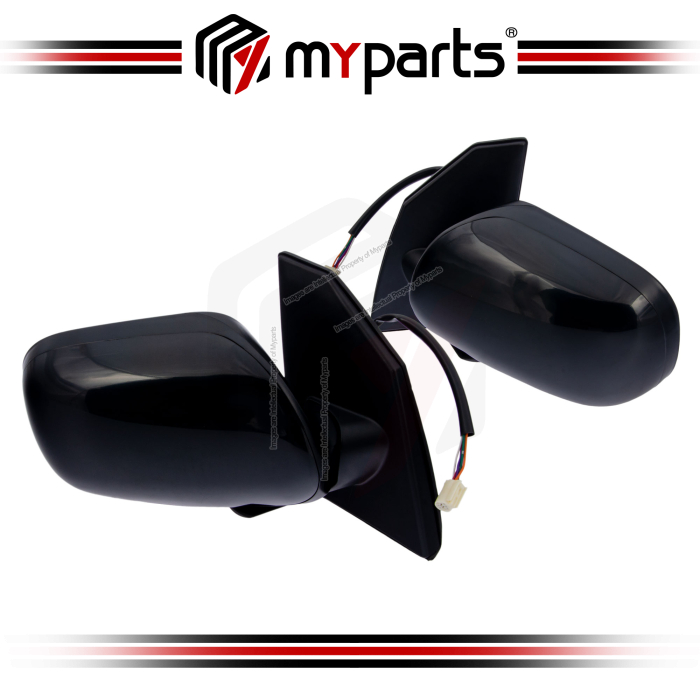TYC Toyota Corolla Altis CE/ZE120 2001~2008 Electric Power Side Door Mirror With Auto Flip (5 Pins) | Pair LH LHS Left Hand + RH RHS Right Hand