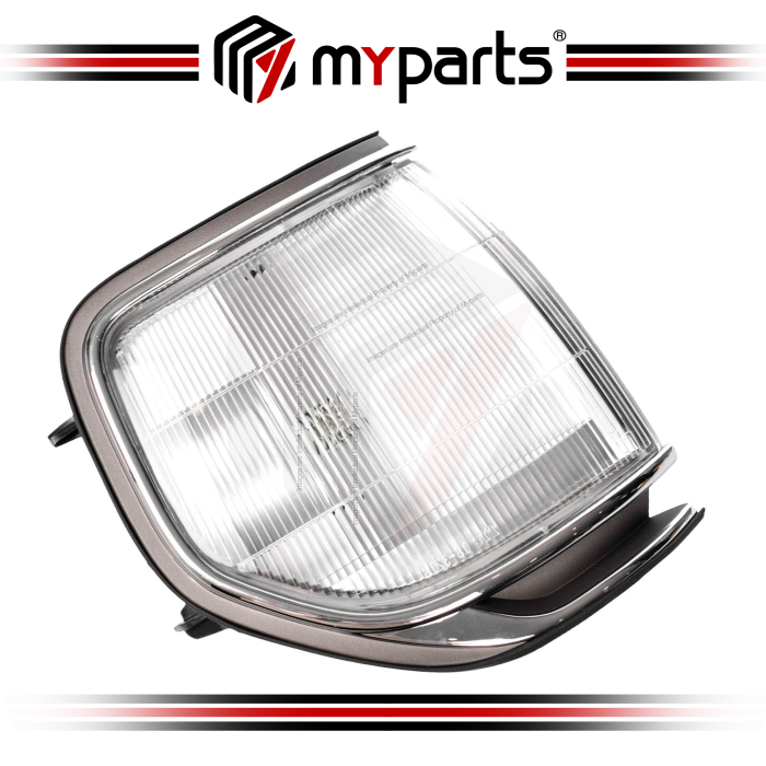 TYC Fits Toyota Landcruiser 80 Series 1990~1998 GXL| Corner Light Park Lamp (Chrome) | RH RHS Right Hand (Driver Side)