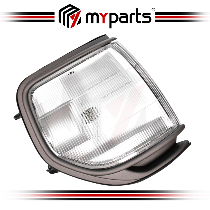 TYC Fits Toyota Landcruiser 80 Series 1990~1998 GXL | Corner Light Park Lamp (Grey) | RH RHS Right Hand (Driver Side)