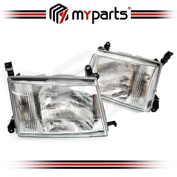 TYC Fits Toyota Landcruiser 100 Series 1998~2005 | Headlight Head Light Front Lamp | Pair LH Left Hand (Passenger) + RH Right Hand (Driver)