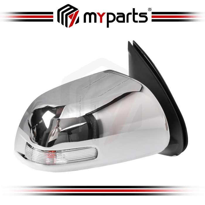 TYC Toyota Hilux Vigo KUN25/26 2011~2016 Electric Chrome Side Door Mirror (With Signal) | RH Right Hand (Driver)