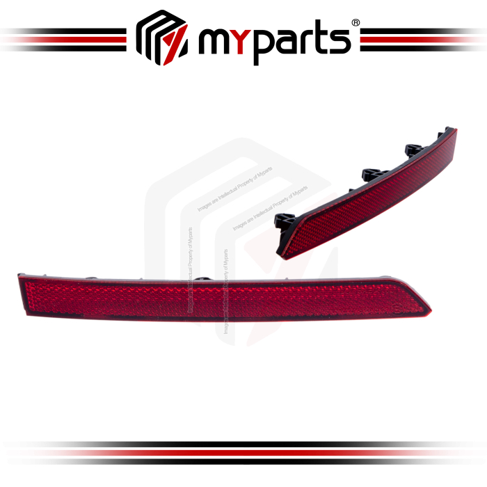 TYC VW Volkswagen Tiguan 5N 2016~2020 Inner Rear Bumper Bar Reflex Reflector | Set LH Left Hand (Passenge) + RH Right Hand (Driver)