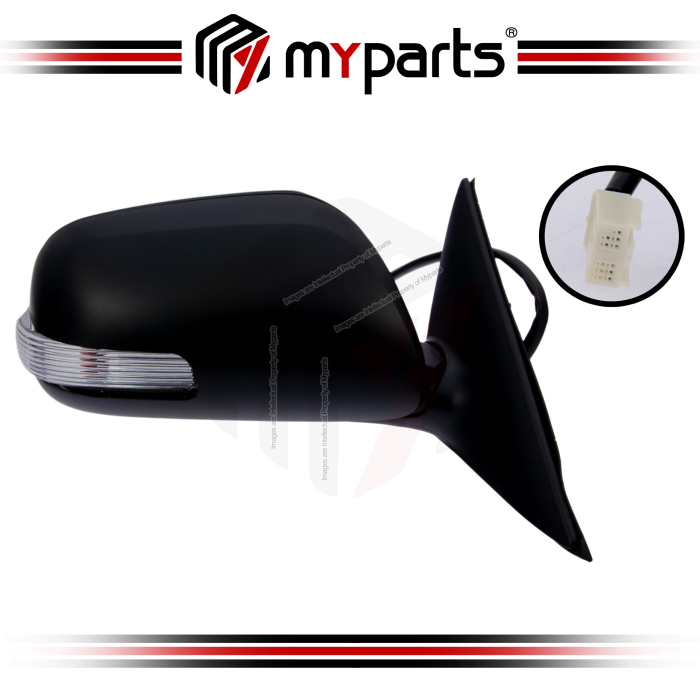 TYC Toyota Camry ACV40 2006~2012 Electric Side Door Mirror (With Signal With Auto Flip 7 Pins) | RH Right Hand (Driver)