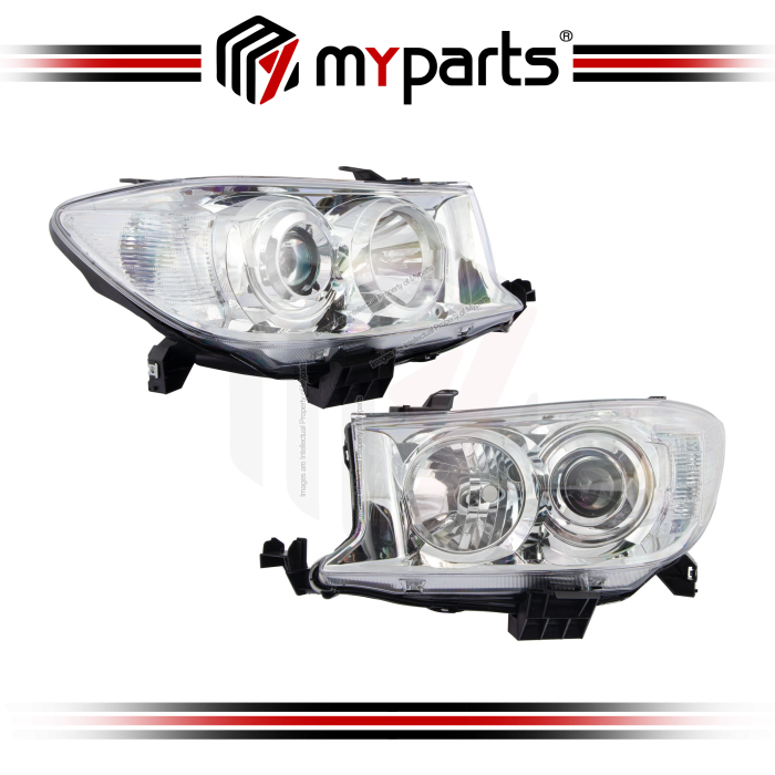 TYC Fits Toyota Fortuner KUN50/60 TGN51/61 2008~2011 HeadLamp Head Light Front lamp | Pair LH Left Hand + RH Right Hand