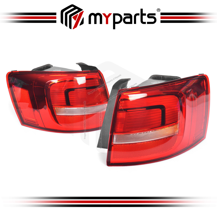 Tail Light Outer (No LED, Clear Red) (Set LH+RH)