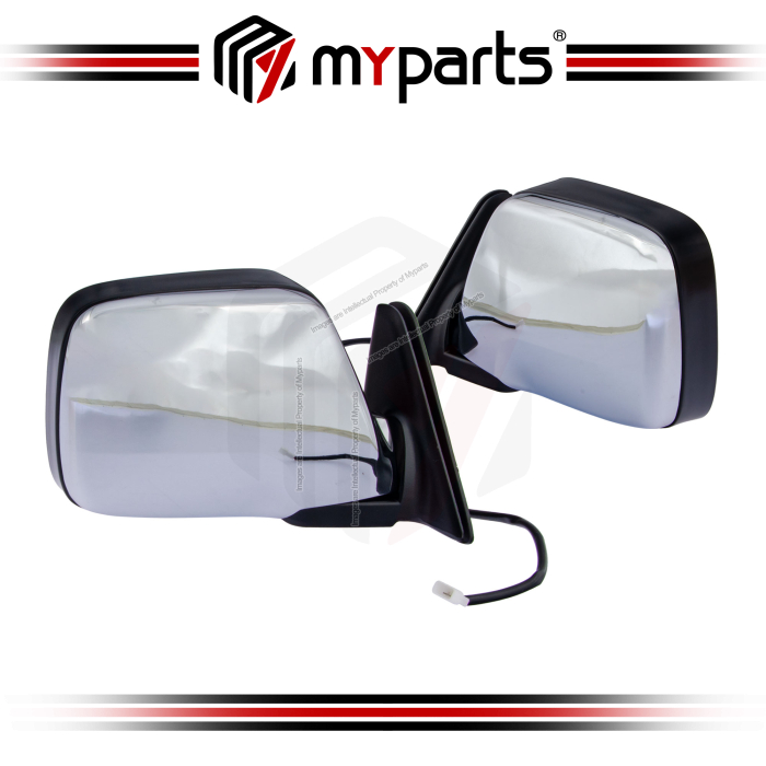 Side Door Mirror (Electric, Chrome) (Set LH+RH)