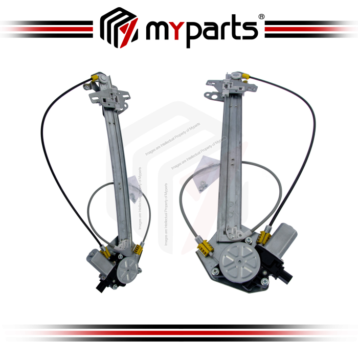 Myparts Proton Perdana Sedan 2013~2016 FRONT Power Window Gear Regulator Door With Motor | Set Of LH LHS Left (Passenger) + RH RHS Right (Driver)
