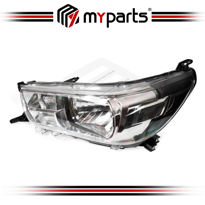 TYC Fits Toyota Hilux Revo GUN125 2015~2020 | Headlight Head Light Front Lamp No LED  (Halogen Type) | LH LHS Left Hand (Passenger Side)