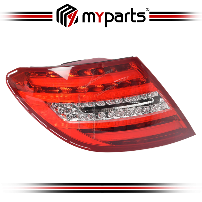 TYC Fits Mercedes Benz C Class W204 Sedan Facelift 2010~2014 With LED Taillamp Tail Lamp Rear | LH LHS Left Hand (Passenger Side)